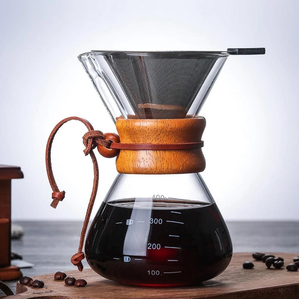 Cafeteira Chemex de Vidro com Filtro - Cafezzo