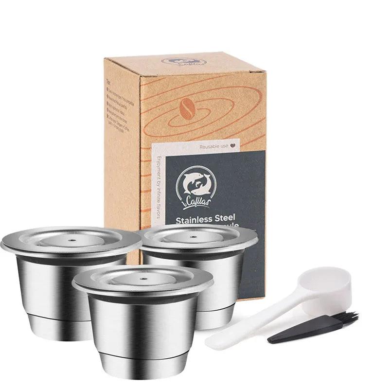 Cápsulas Reutilizáveis Nespresso de Aço Inox - Cafezzo