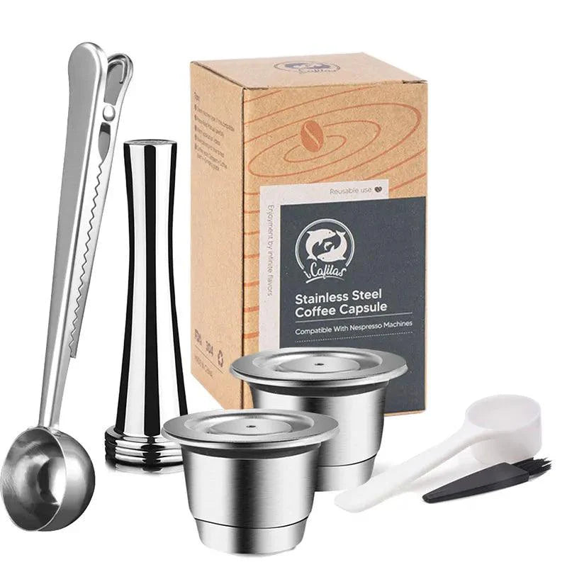 Cápsulas Reutilizáveis Nespresso de Aço Inox - Cafezzo