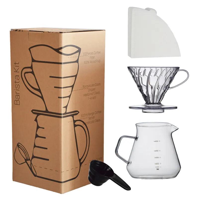 Kit de Barista com Jarra 600ml + Porta Filtro + Gotejador + Colher - Cafezzo