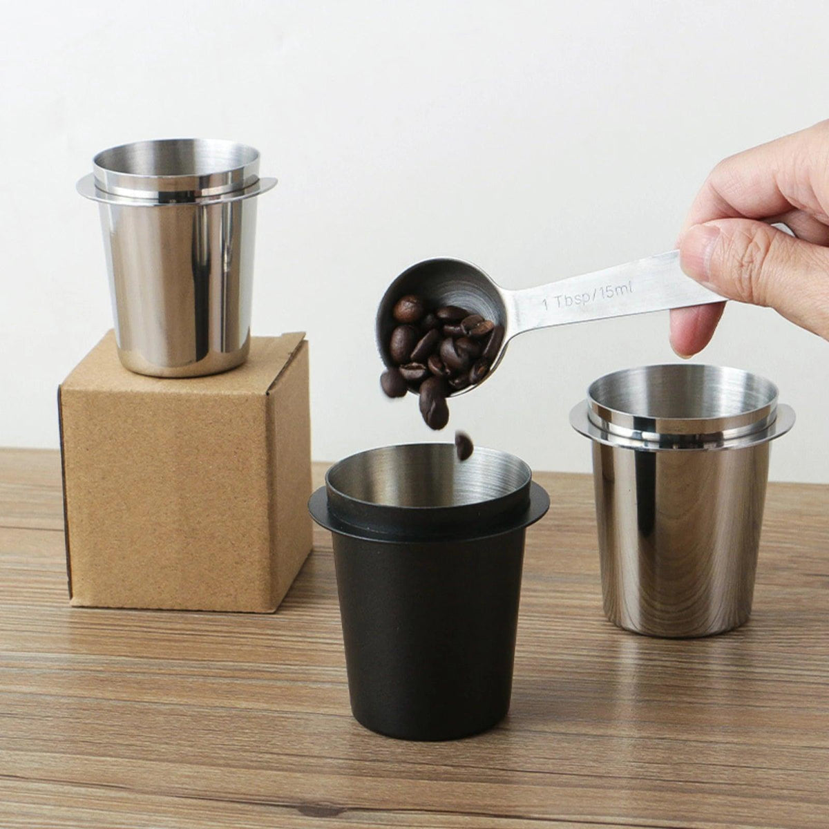 Copo Dosador para Café de Aço Inox - Cafezzo