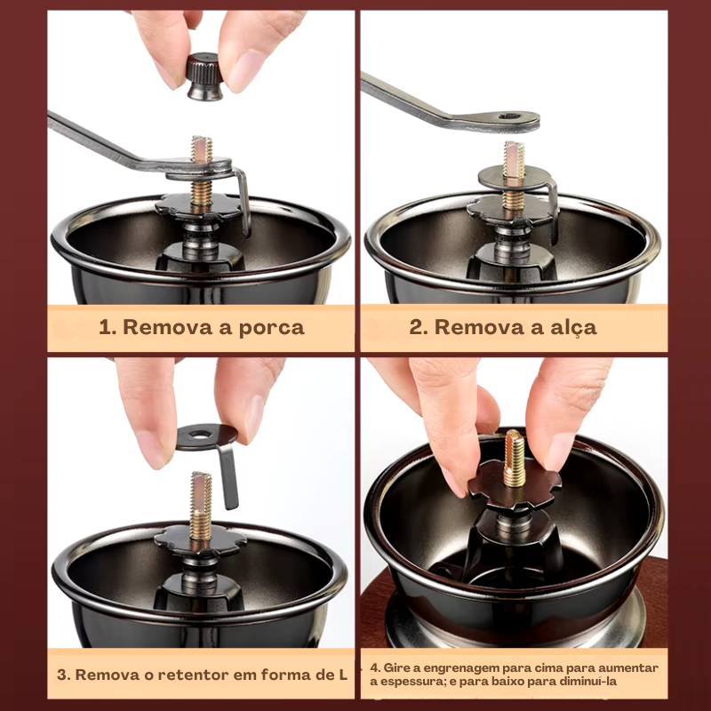 Moedor de Café Manual Clássico - Moedor Clássico - Moedores