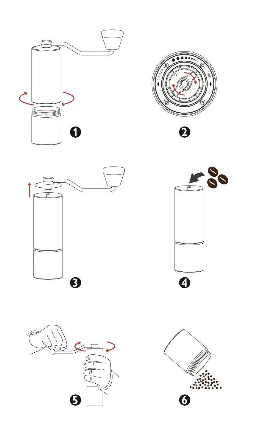 Moedor de Café Manual com Duplo Rolamento - Cafezzo